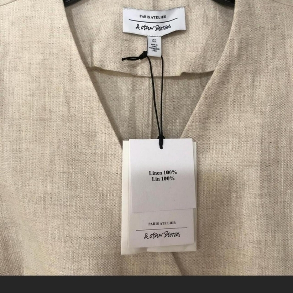 & Other Stories | Belted Linen Dress - Picture 8 of 9